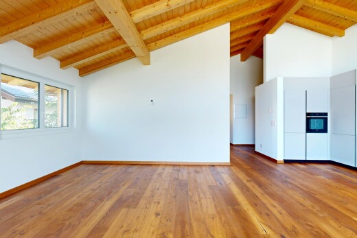 leerer raum mit balkendecke, beamed ceiling, holzdecke, wood ceiling, und inside property
