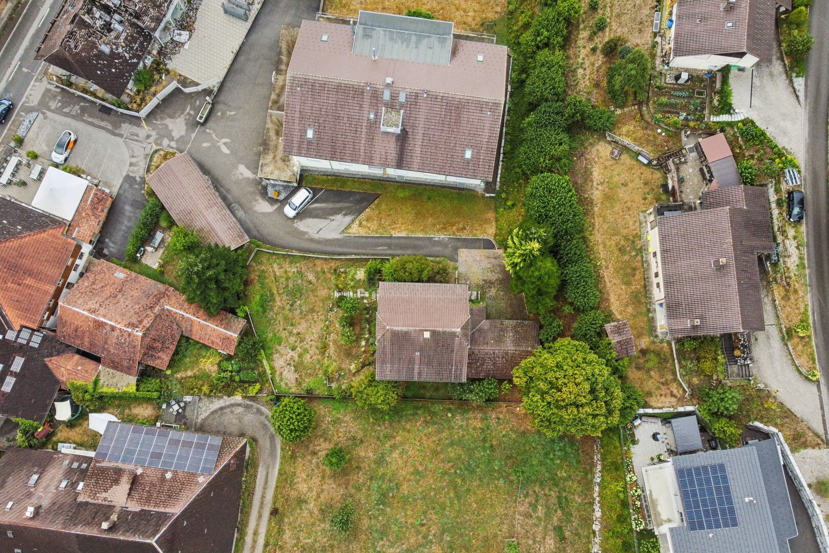 lage auf der karte mit aerial map