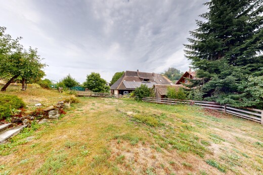 garten mit property visible, zaun, und overcast