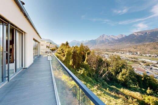 balcon avec balcon, view focus, from property, et vue sur la montagne
