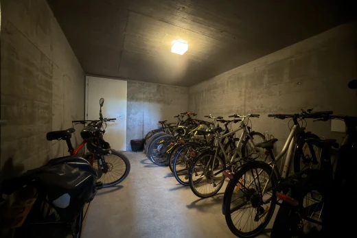 gym avec sol en béton, concrete floor, inside property, mur en béton, et concrete wall