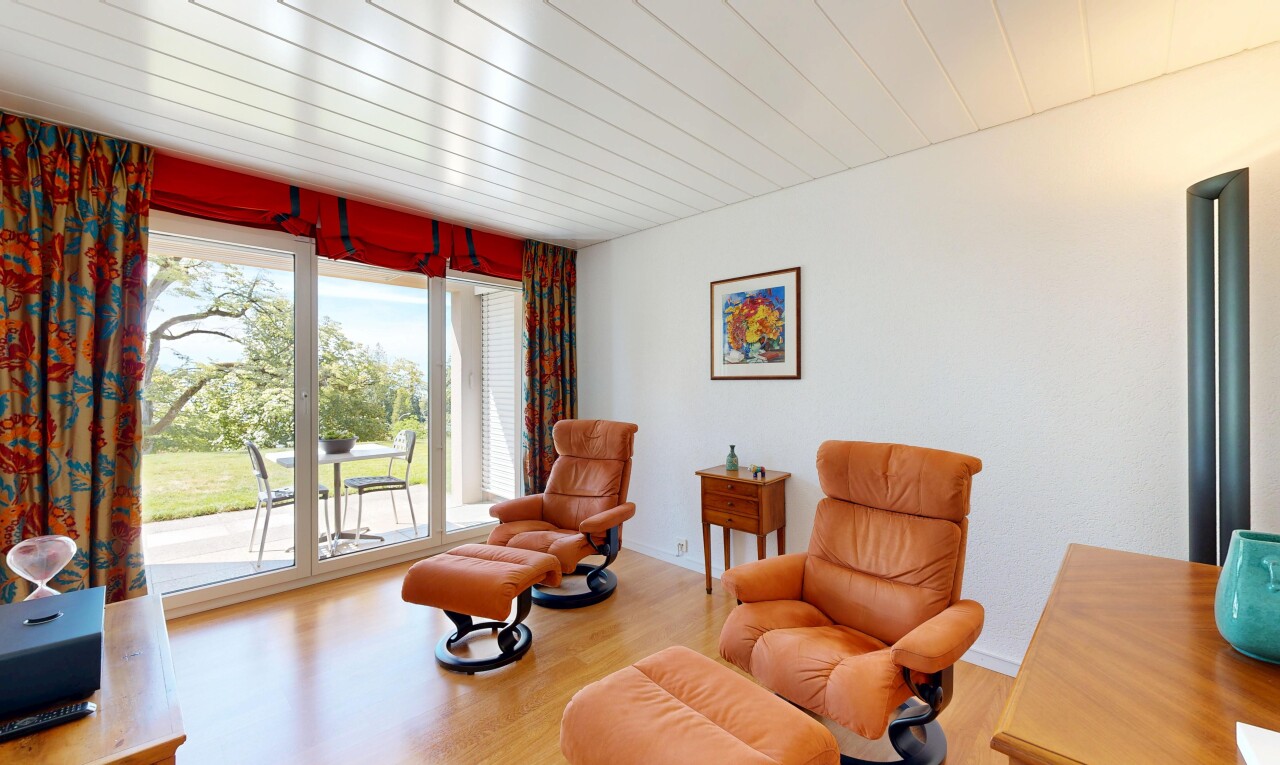 salon avec day time, sol en finition bois, wood finish floor, lumière naturelle, et natural light