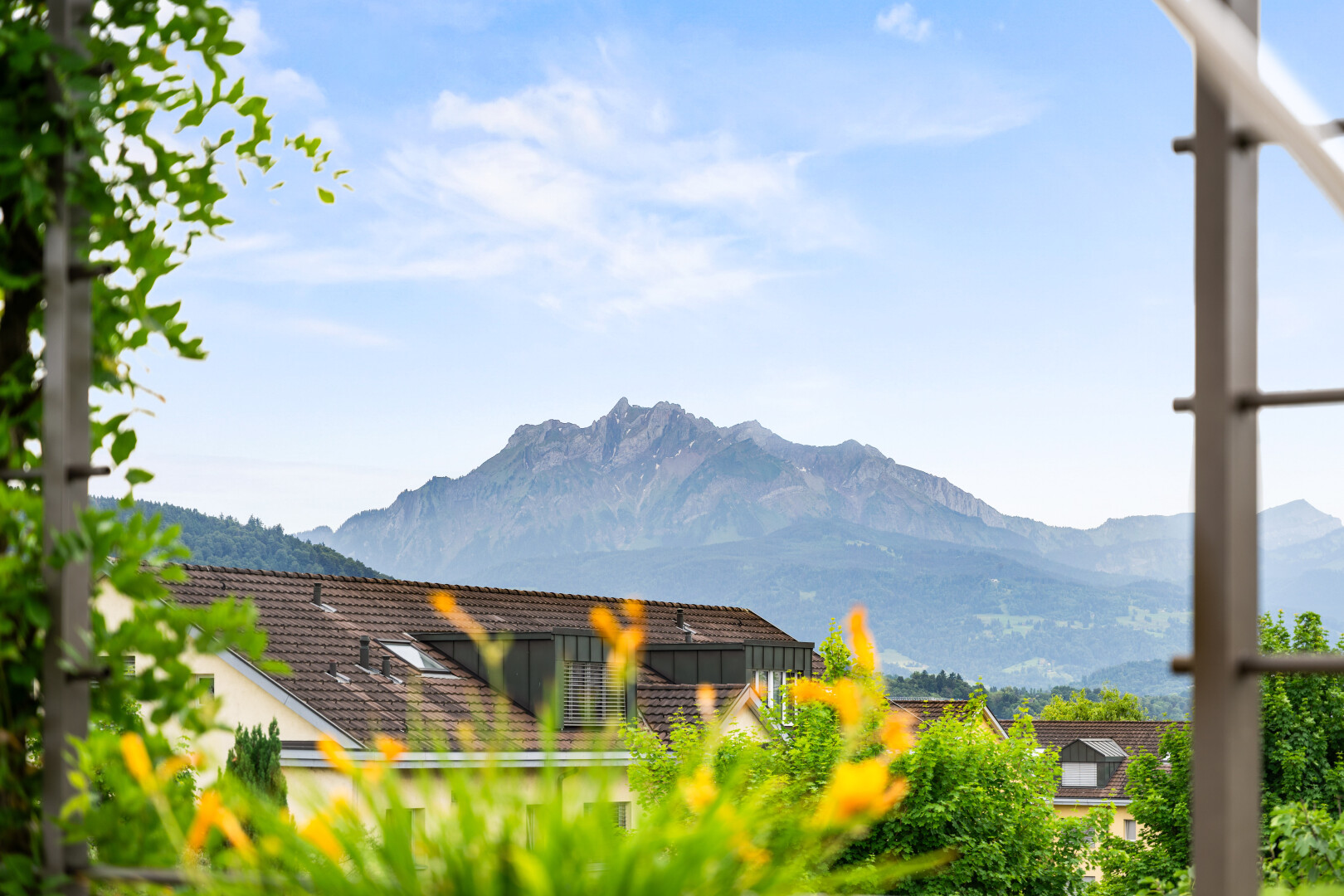 blick auf die berge mit mountain view, blick auf die berge, und day time