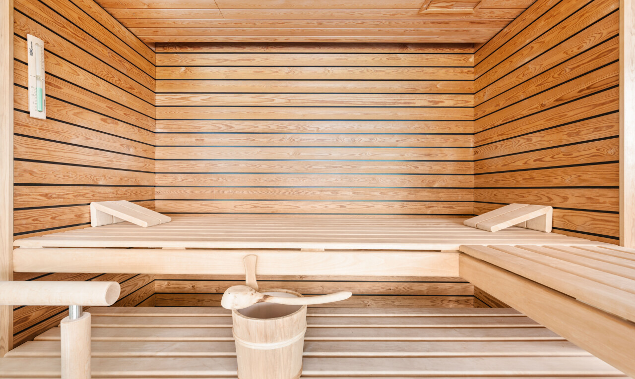 einzelheiten mit wood ceiling, holzdecke, sauna, wood wall, und holzwand