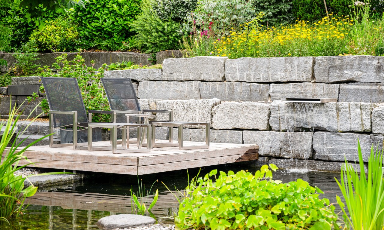 garten mit deck