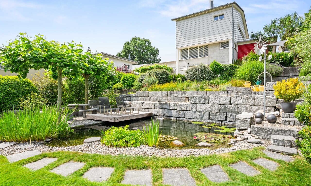 garten mit day time, garden pond, und garten teich