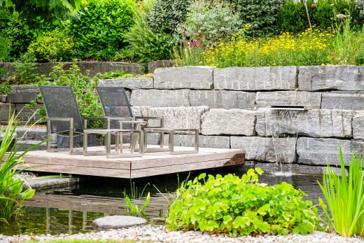 garten mit deck