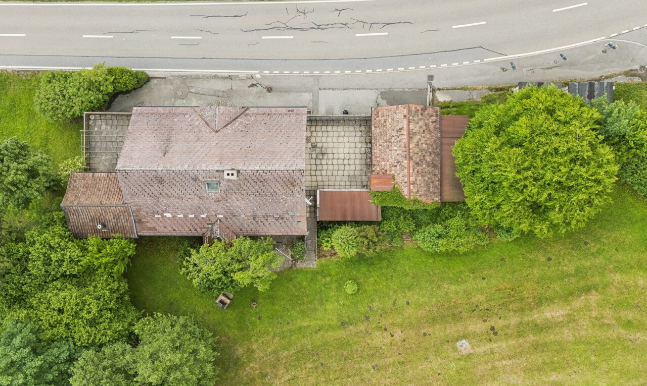 garten mit aerial view