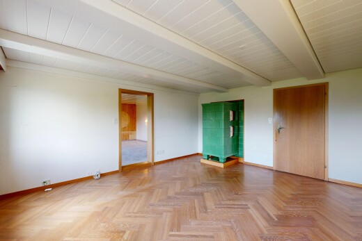 leerer raum mit gipskartonwand, drywall, parquet floor, holzfußboden, und inside property