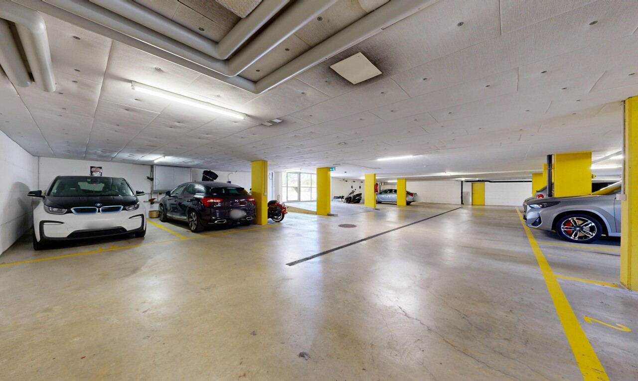 parken mit parkgarage und inside community