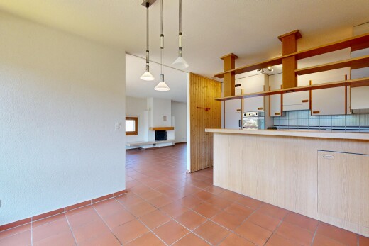 küche mit pendant lighting, pendelleuchte, light countertops, arbeitsplatten, und ofen