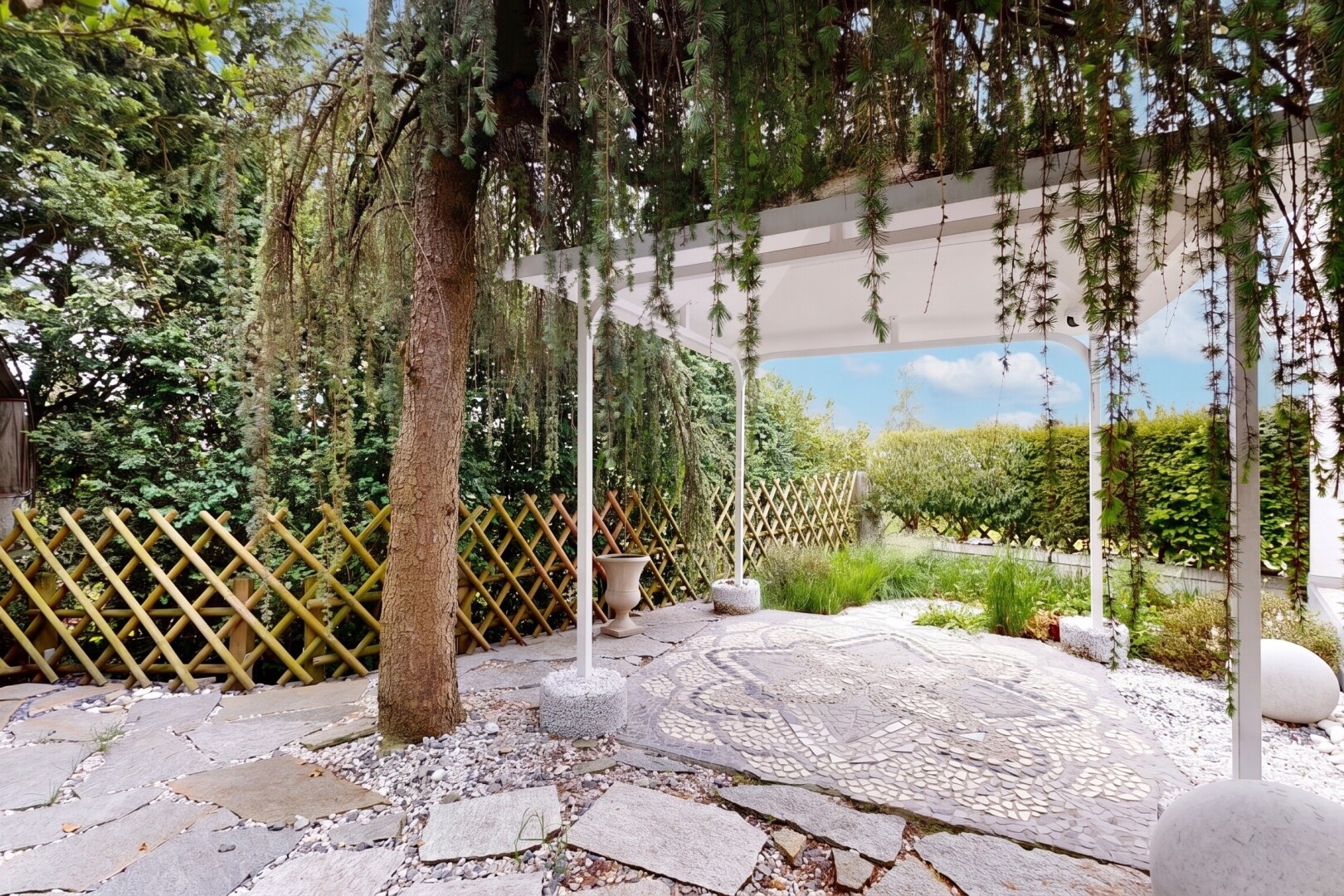 terrasse mit day time, zaun, und from property
