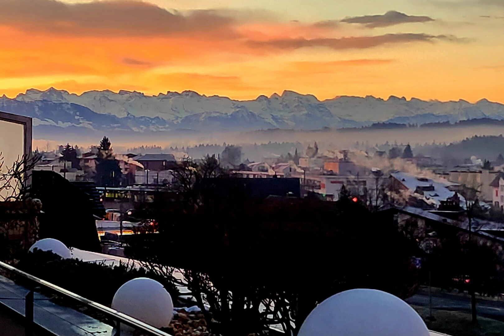 view of mountain background