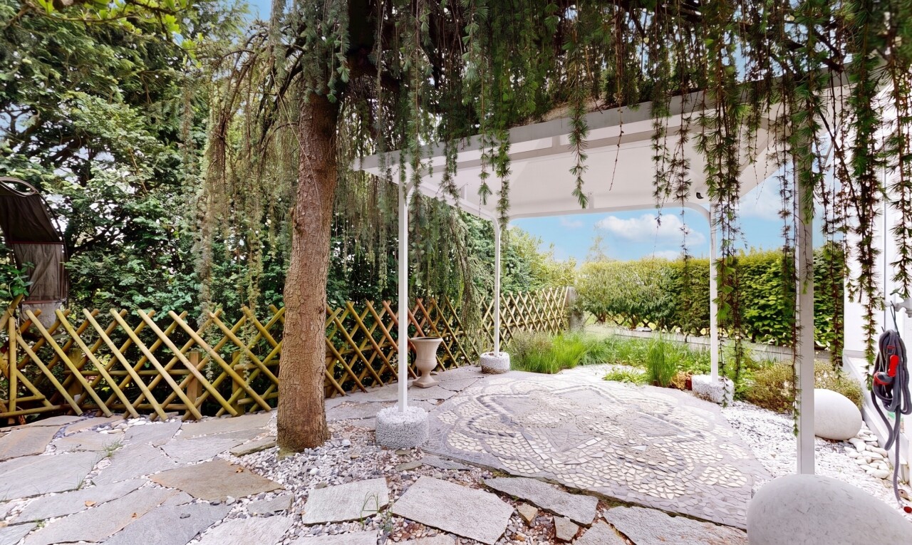 terrasse mit day time, zaun, und from property