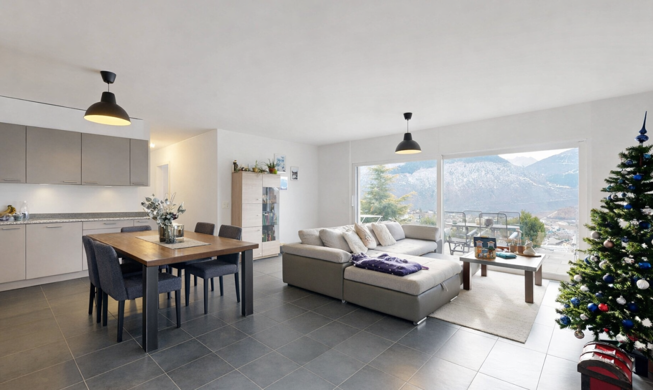 wohn- / esszimmer mit inside property, natürliches licht, natural light, gipskartonwand, und drywall