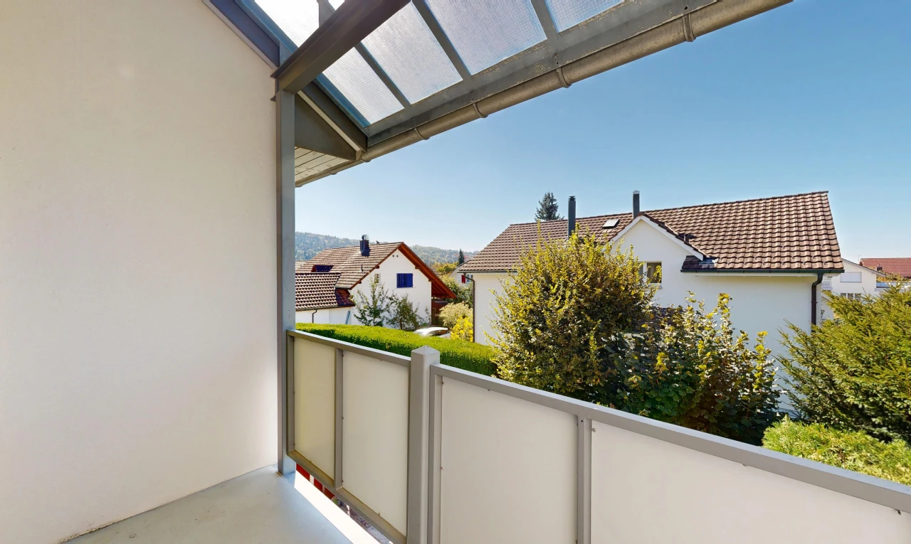 balkon mit balkon, from property, day time, und view focus