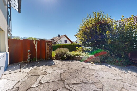 terrasse mit day time, zaun, und from property