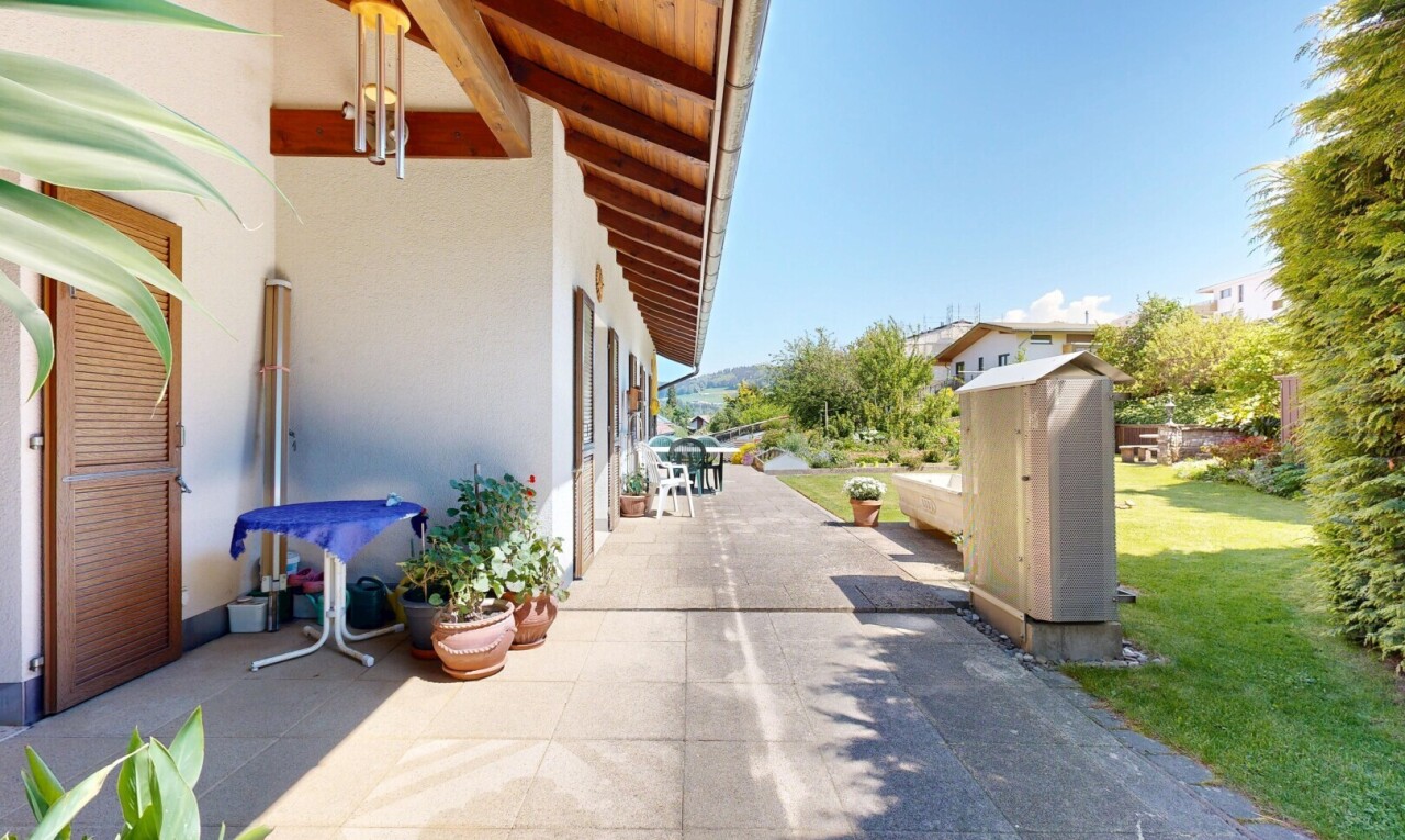terrace with a patio