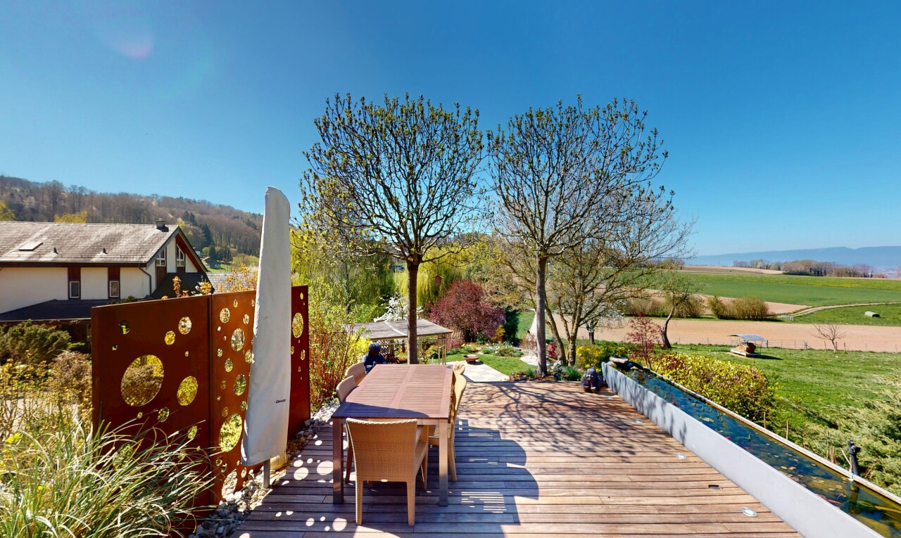 terrasse mit deck