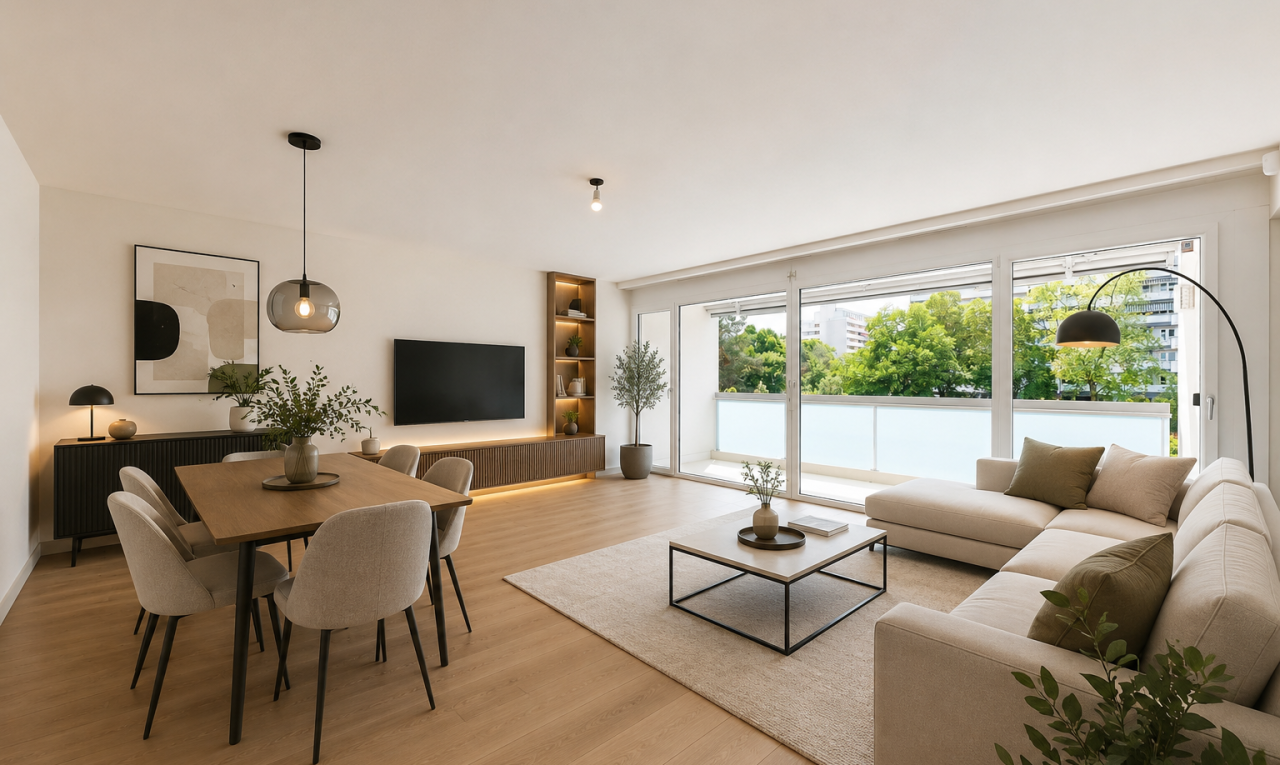 pièce vide avec natural light, lumière naturelle, inside property, light floor, et drywall