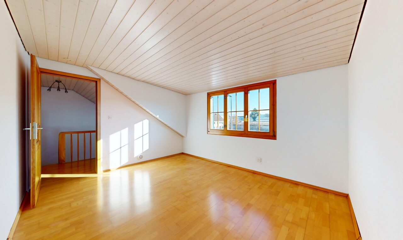 leerer raum mit day time, natürliches licht, natural light, holzdecke, und wood ceiling