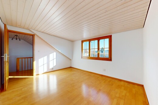 leerer raum mit day time, natürliches licht, natural light, holzdecke, und wood ceiling