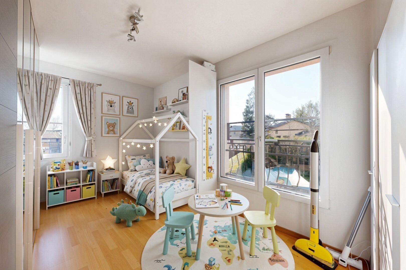 pièce vide avec inside property, drywall, cloison sèche, wood finish floor, et sol en finition bois