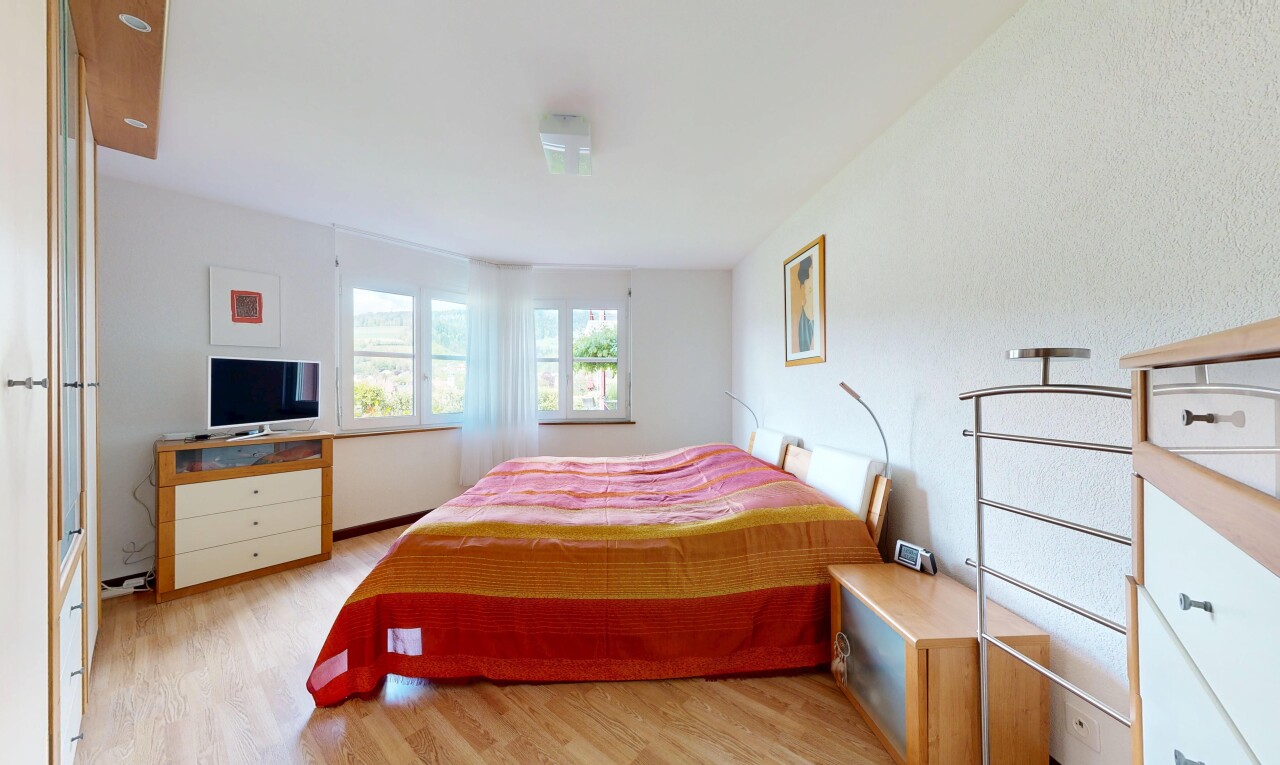 room / bedroom featuring light wood-style floors
