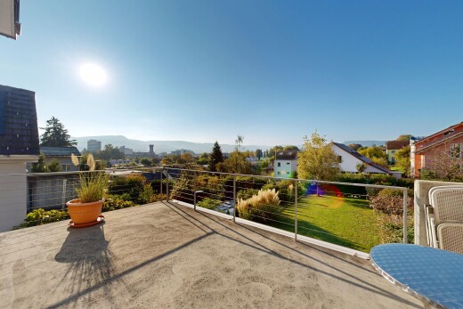 terrasse mit terrasse, from property, day time, blick auf die berge, und mountain view
