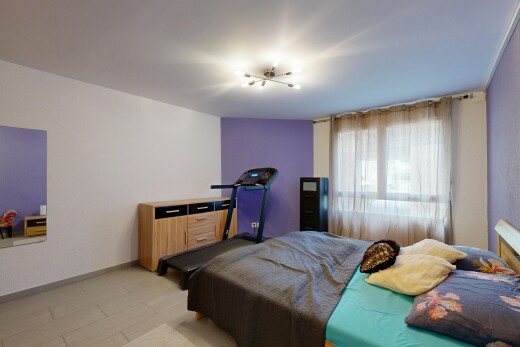 chambre avec lumière naturelle, natural light, inside property, cloison sèche, et drywall