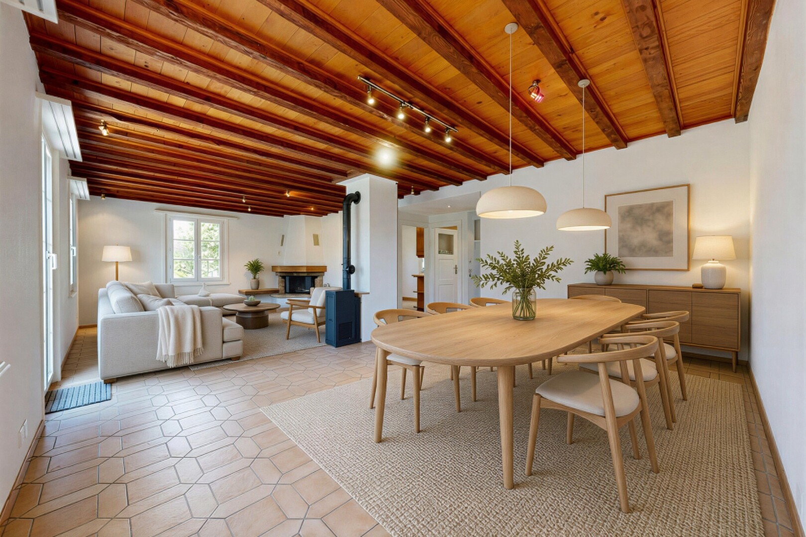 pièce vide avec éclairage sur rail, track lighting, inside property, light floor, et cloison sèche