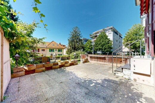 terrasse mit day time, zaun, und from property