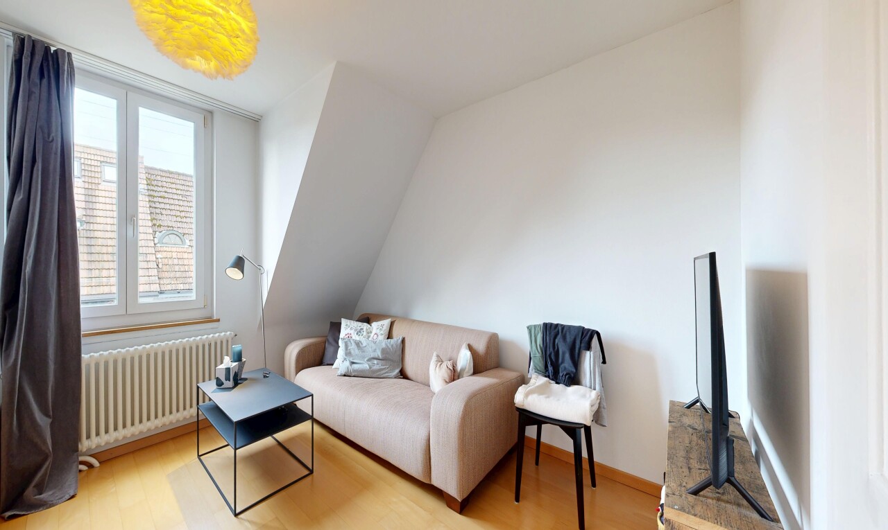 salon avec radiateur, inside property, cloison sèche, drywall, et lumière naturelle