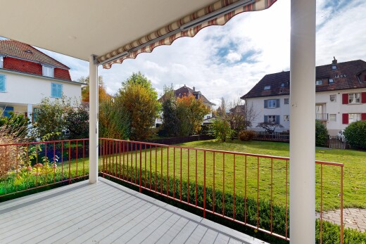 balkon mit day time, from property, residential view, und wohngebietblick