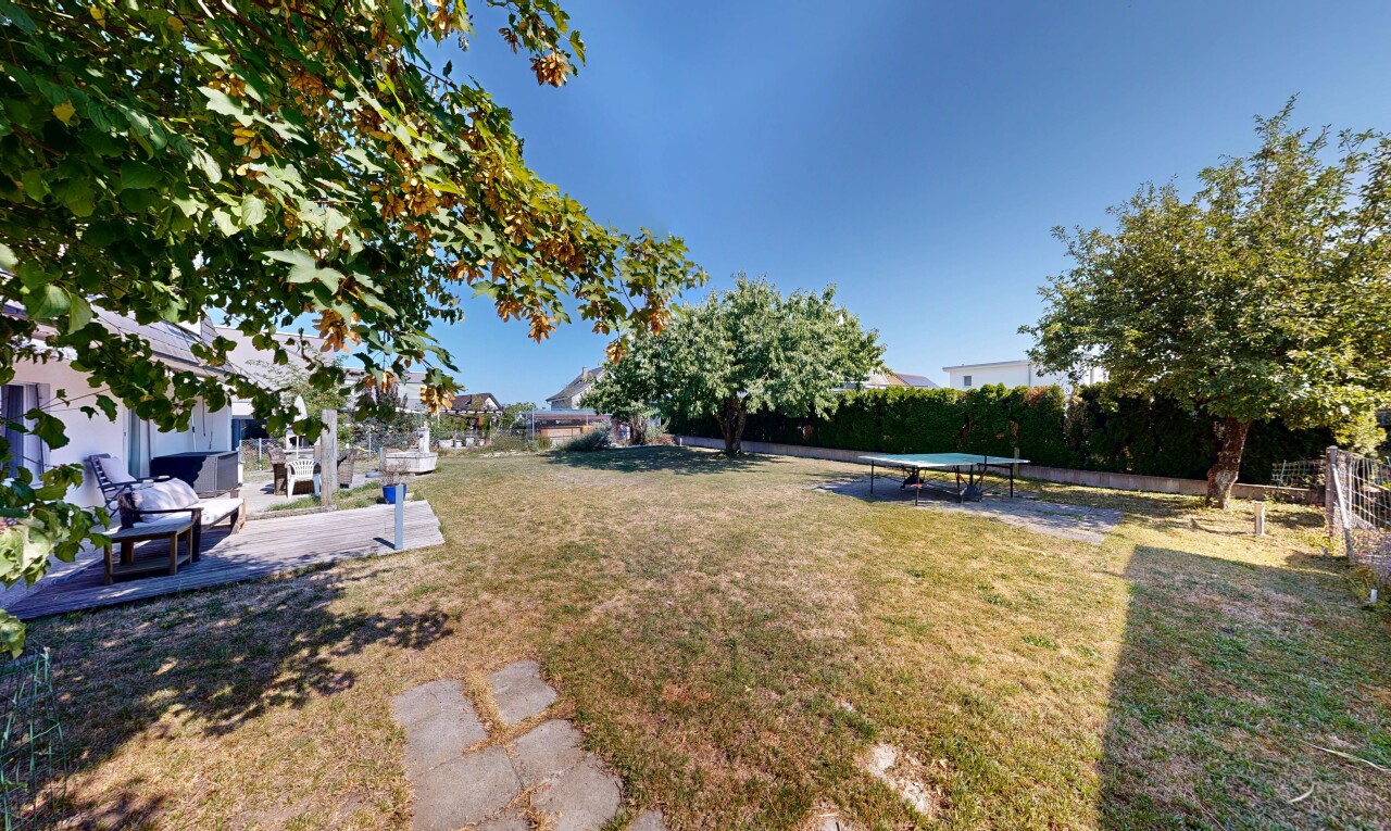 garten mit from property, day time, rasen, und terrasse