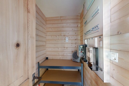 detailed view of wood walls