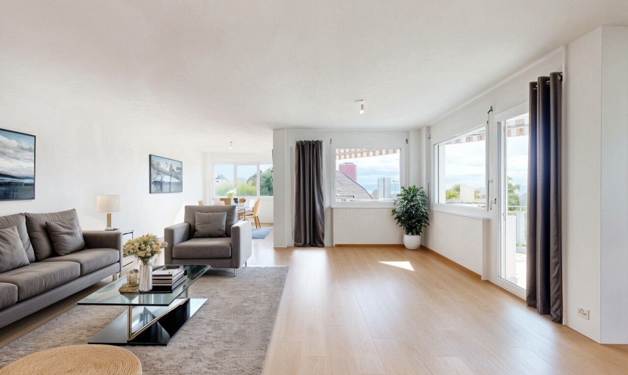 empty room with light wood-type flooring and baseboards