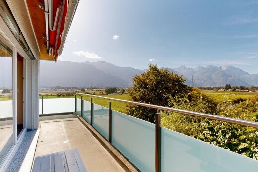 balcon avec balcon, view focus, from property, mountain view, et vue sur la montagne