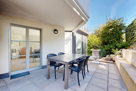 terrasse avec coin repas extérieur, from property, day time, et terrasse