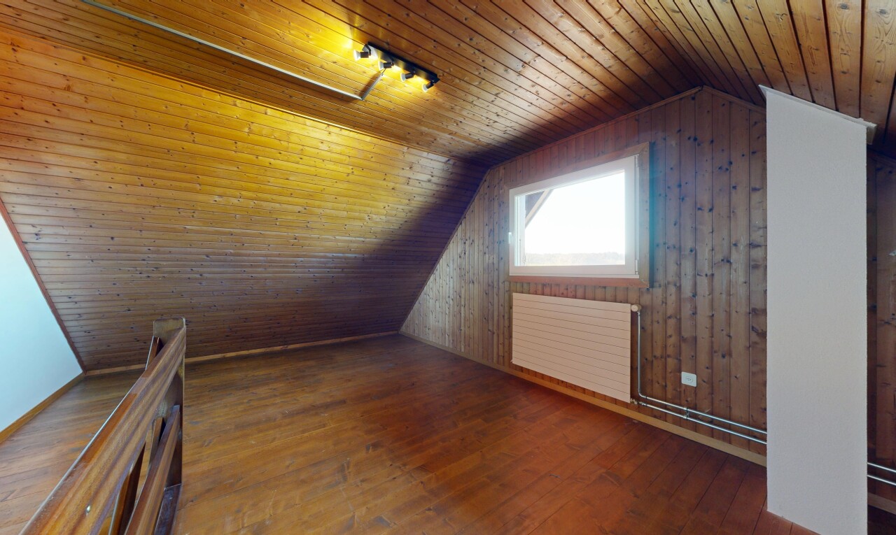 leerer raum mit holzwand, wood wall, holzdecke, wood ceiling, und holzfußboden