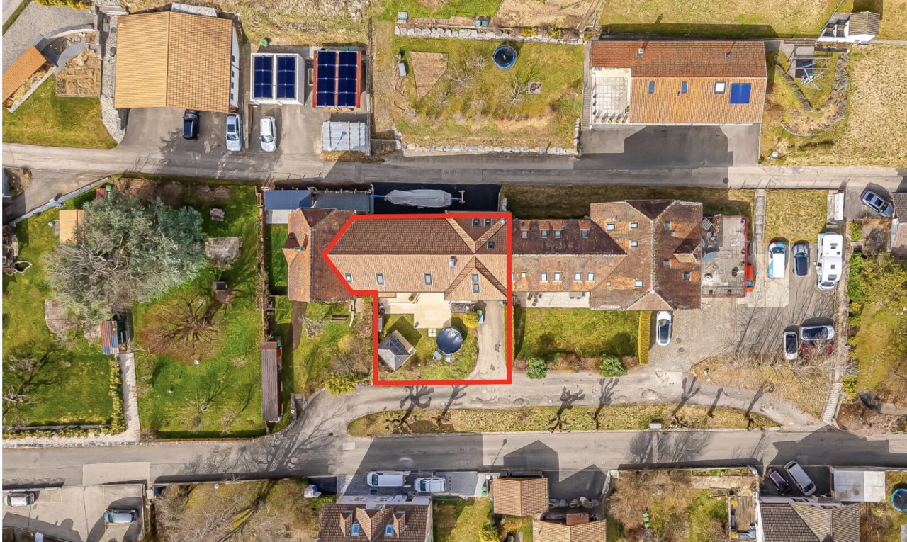 lage auf der karte mit property lines