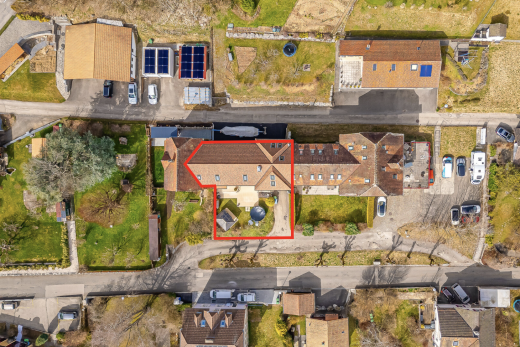 map / location with property parcel outlined