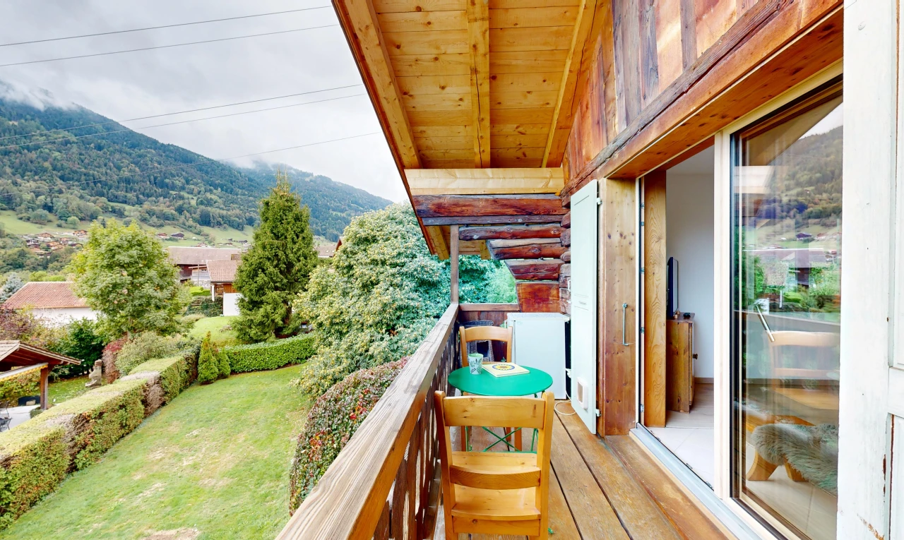 balcon avec balcon, overcast, from property, et view focus