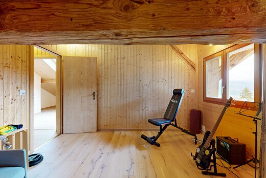fitnessstudio mit holzwand, wood wall, dated wood wall, holzfußboden, und wood finish floor