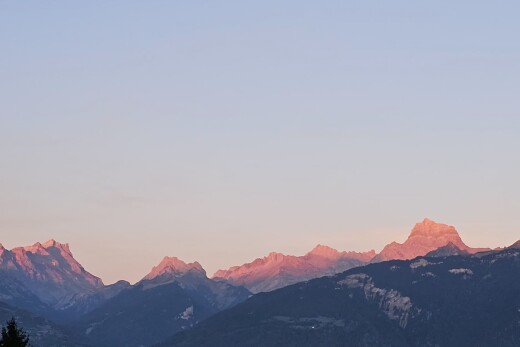 blick auf die berge mit blick auf die berge und mountain view