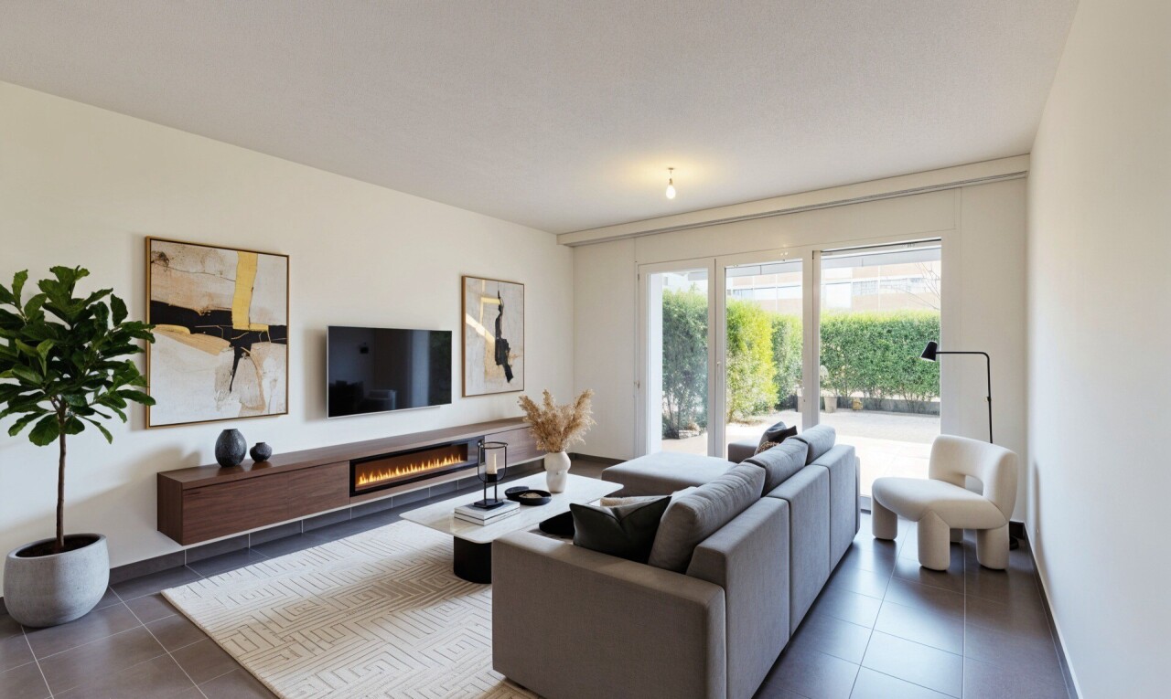 pièce vide avec natural light, lumière naturelle, drywall, cloison sèche, et inside property