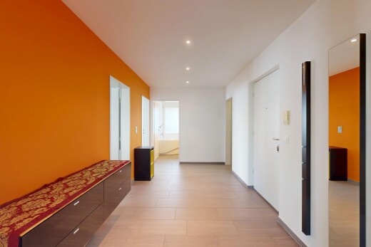 halle / korridor mit einbauleuchten und gipskartonwand