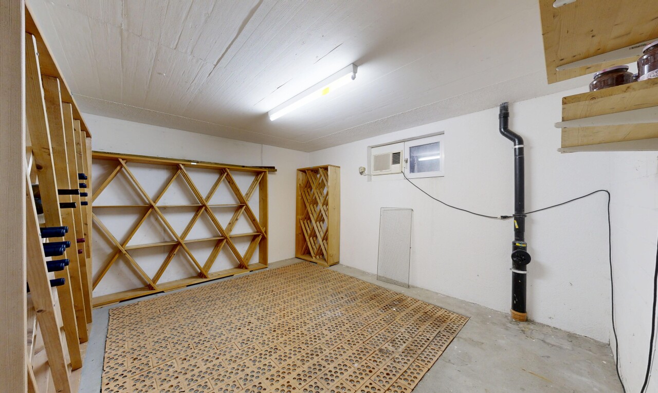 cave avec sous-sol, drywall, cloison sèche, concrete floor, et sol en béton