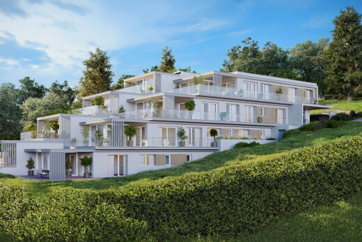 outdoor house with a balcony