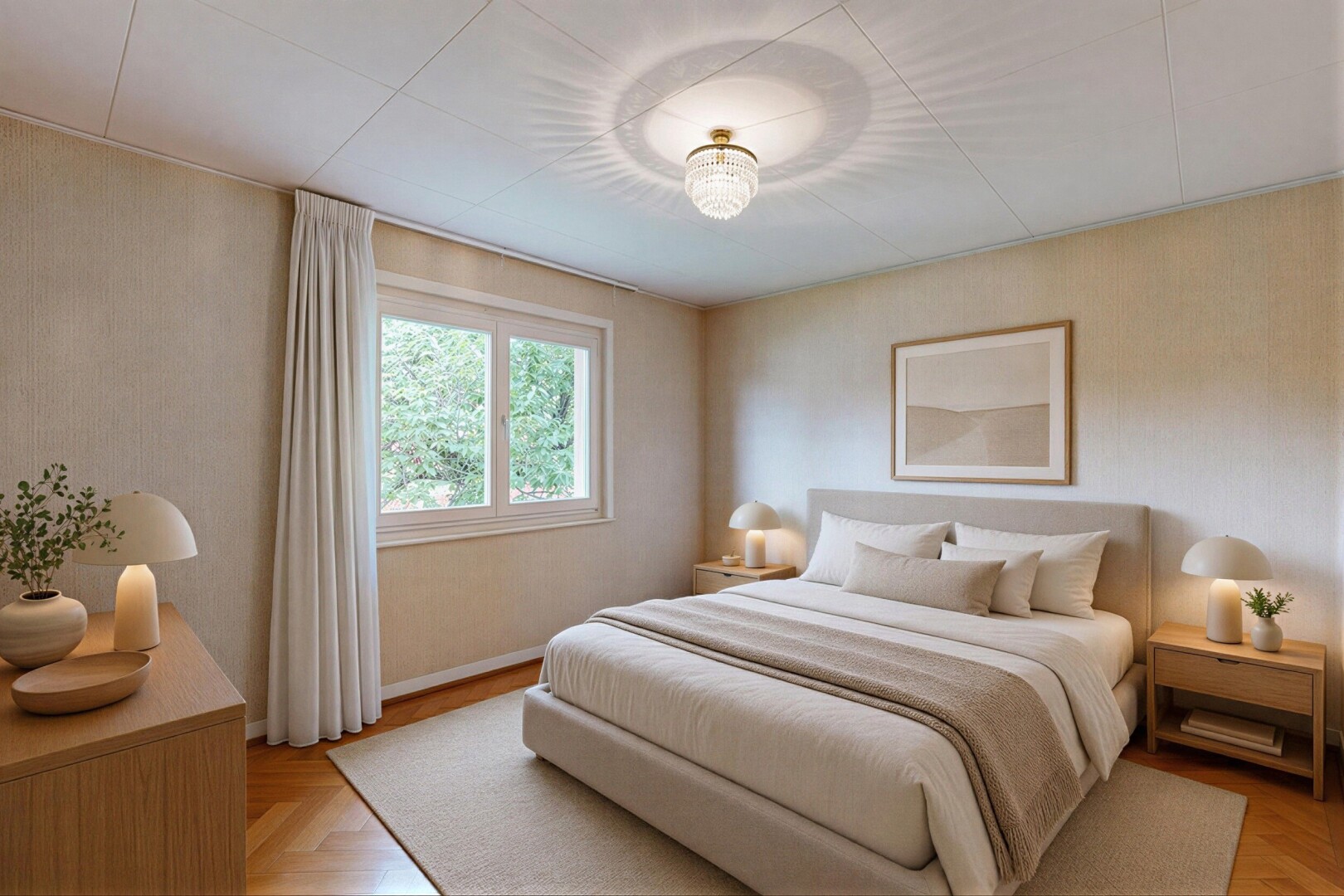 spare room featuring parquet floors and baseboards